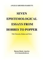 Seven Epistemological Essays from Hobbes to Popper